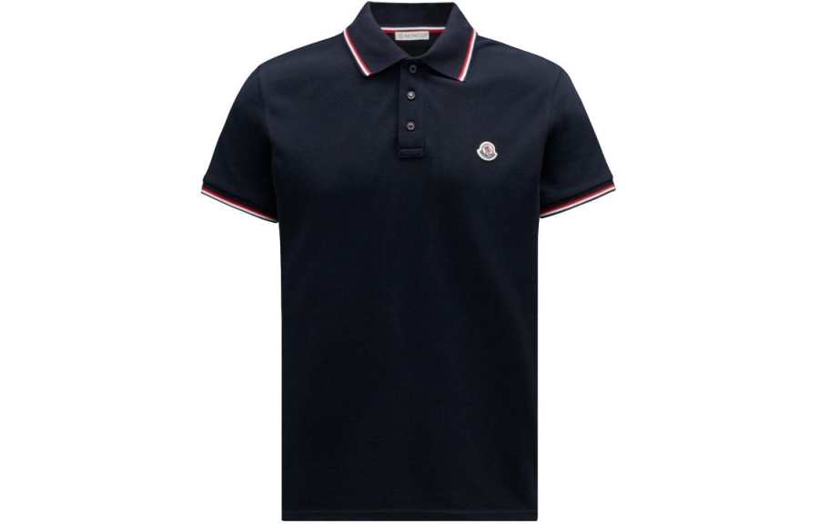 Moncler Polo Shirt Men's Dark Blue