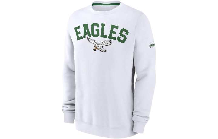 Nike Nike x NFL Collaboration Philadelphia Eagles Athletic Team Sweatshirt Men's White