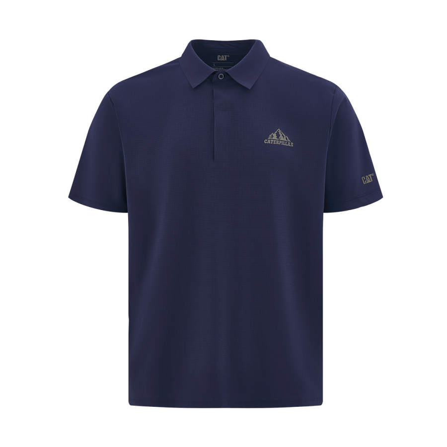 CAT Polo Shirts Men's Polo Collar Moderate