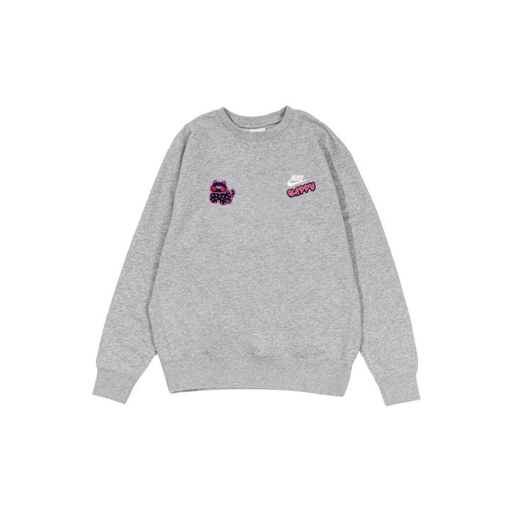 Nike Nike Sweatshirts Men's Gray Crew Neck Moderate Regular