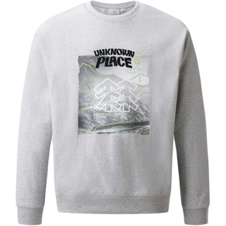 KOLON SPORT Sweatshirt Unisex Medium Gray