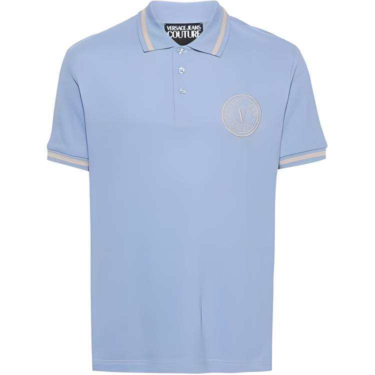 VERSACE JEANS COUTURE Polo Shirt Men's Blue