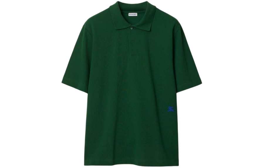 Burberry Logo embroidered Cotton Polo Shirt