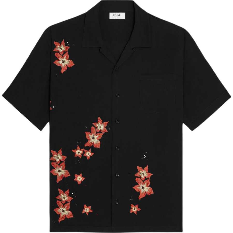 CELINE CELINE Floral Patterned Hawaii Shirt