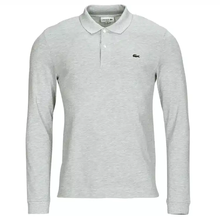 LACOSTE T Shirts Men's Gray Moderate Straight Fit