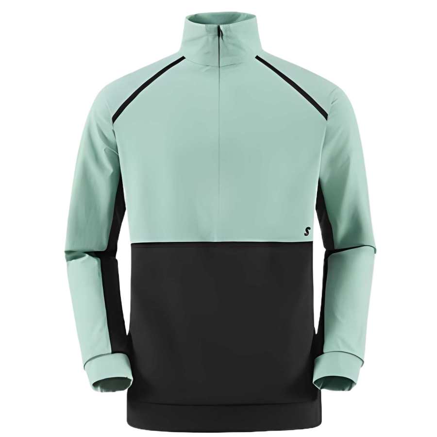 SALOMON SS25 Sweatshirt Unisex Sea Wave Blue/Pitch Black