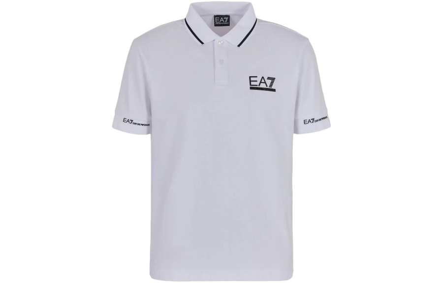 EMPORIO ARMANI EA7 SS24 Polo Shirt Men's White