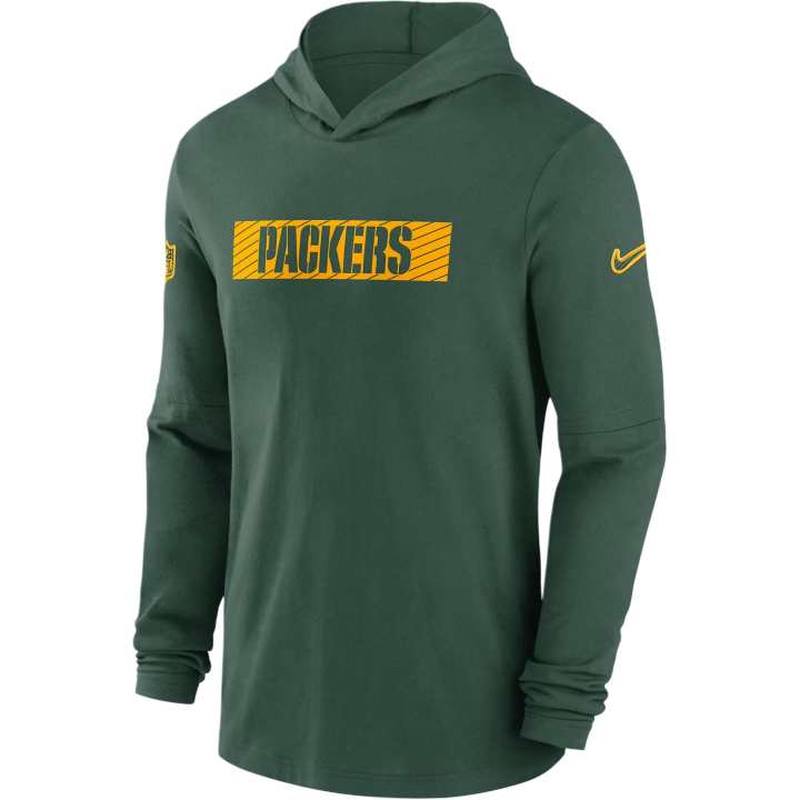 Nike Nike Bay Packers Sideline Men's Nike Dri FIT Nfl Long Sleeve Hooded Top