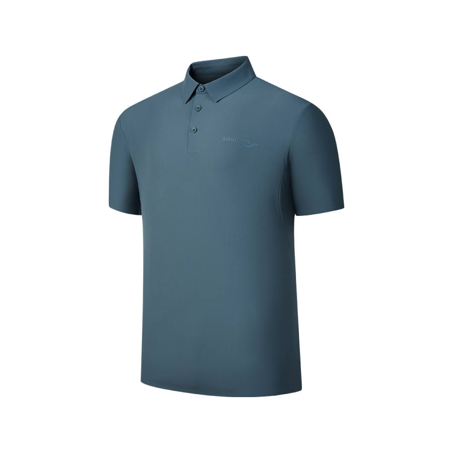 Saucony Polo Shirt Men's Moonlight Blue