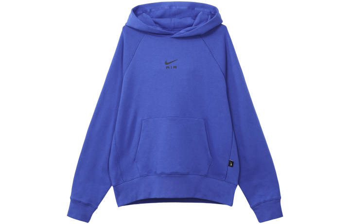 Nike Nike Solid Color Fleece Lined Thermal Hooded Pullover Sweatshirt Men's Game Royal Blue