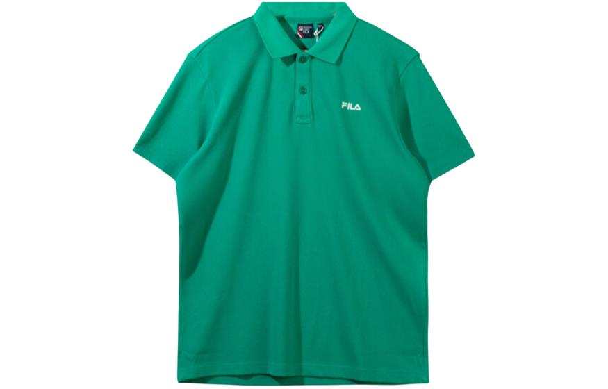 FILA Polo Shirts Men's Green Polo Collar Moderate Other