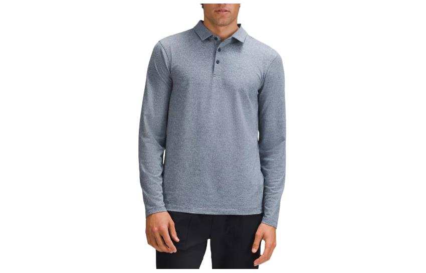 Lululemon Lululemon Evolution Long Sleeve Pique Polo Shirt Men's