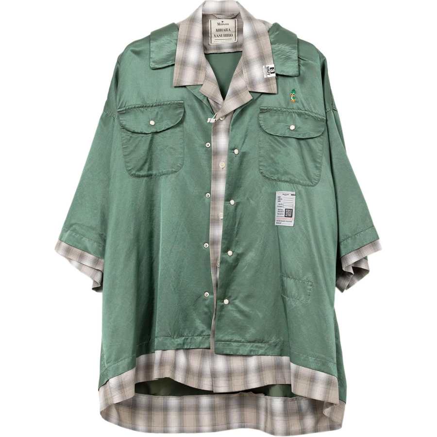 Maison Mihara Yasuhiro Double Layered Short Sleeve Shirt