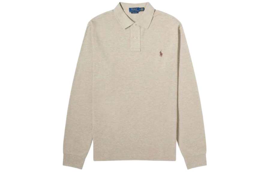 Polo Ralph Lauren Polo Shirt Custom Slim Fit Men's Light Umber