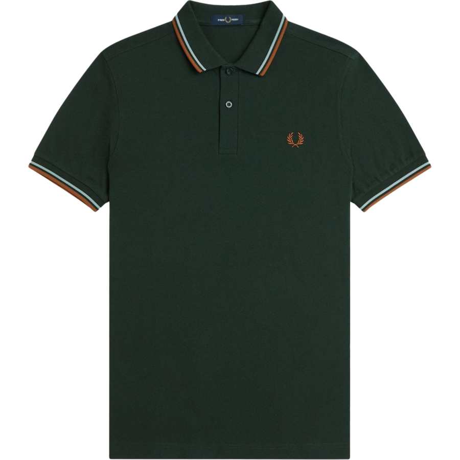 FRED PERRY Fred Perry striped-trim polo shirt