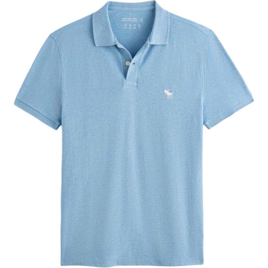 Abercrombie&Fitch Polo Shirt Men's Light Blue