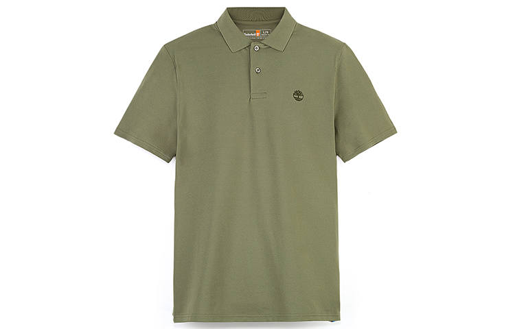 Timberland Polo Shirts Men's Kassel Green Polo Collar Moderate Straight Fit