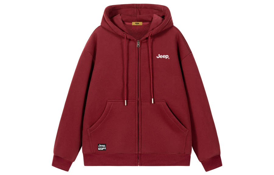 Jeep Sweatshirts Unisex Hooded Moderate Cardigan