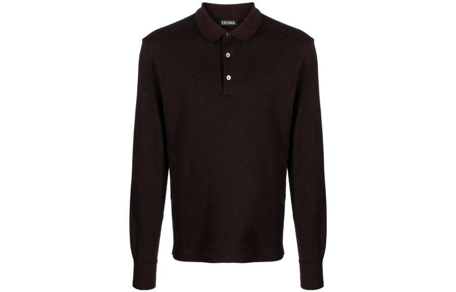 Ermenegildo Zegna Polo Shirt Men's Burgundy