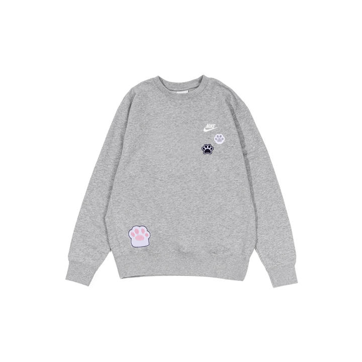 Nike Nike Sweatshirts Men's Gray Crew Neck Moderate Regular