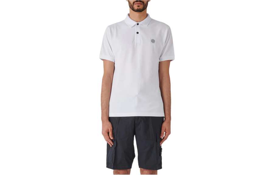 STONE ISLAND Polo Shirt Men's White