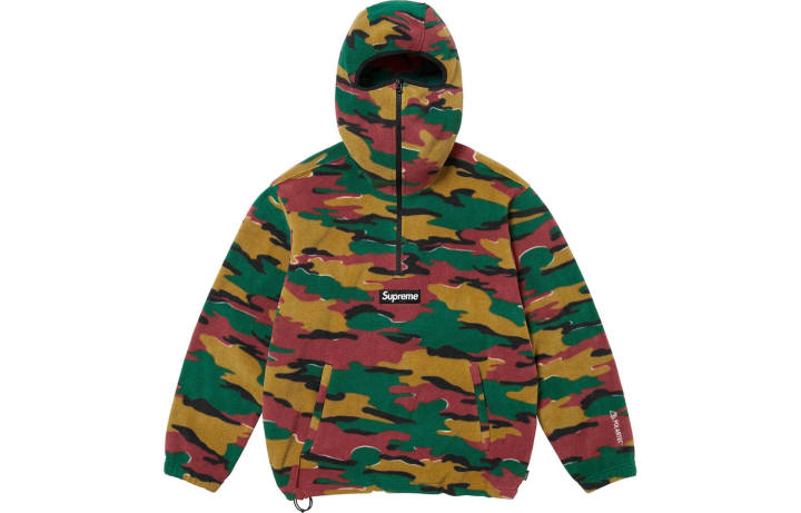 Supreme Supreme Polartec Facemask Half Zip Hooded Sweatshirt