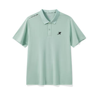 XTEP Short Sleeved Polo Shirt Men's Awake Green