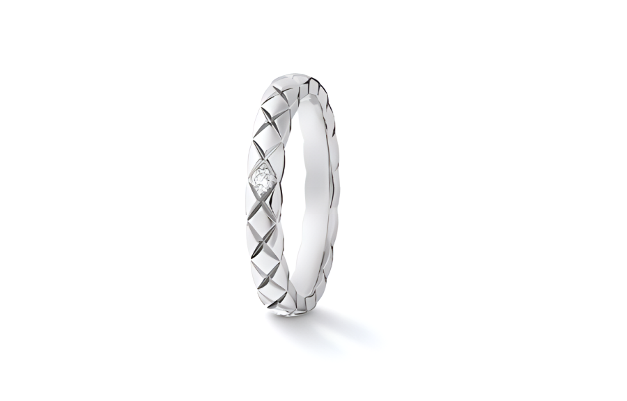 CHANEL CHANEL Diamond Rings Unisex Silver