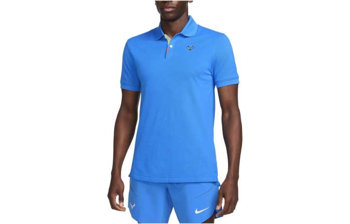 Nike Nike Polo Shirts Men's Blue Polo Collar Moderate Straight Fit