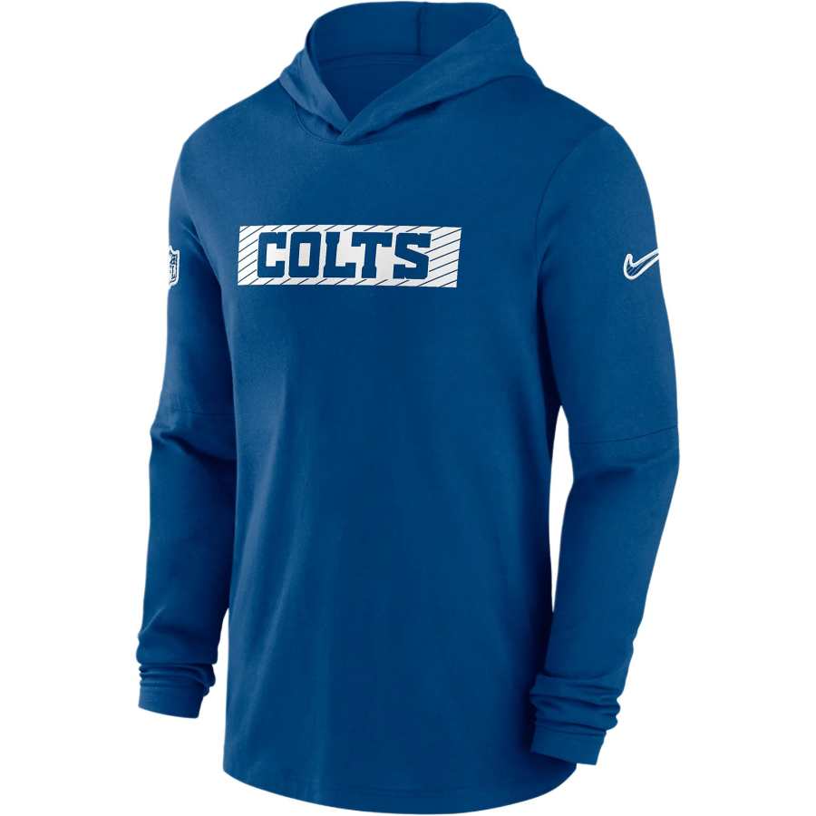 Nike Nike Indianapolis Colts Sideline Men's Nike Dri FIT Nfl Long Sleeve Hooded Top