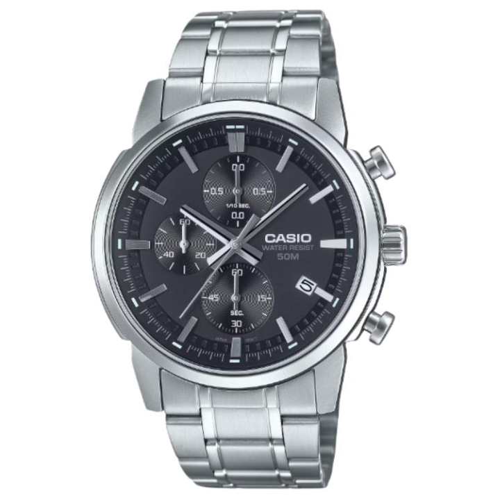 CASIO CASIO STANDARD Quartz Movement Stainless Steel Strap Watch Unisex Black Dial