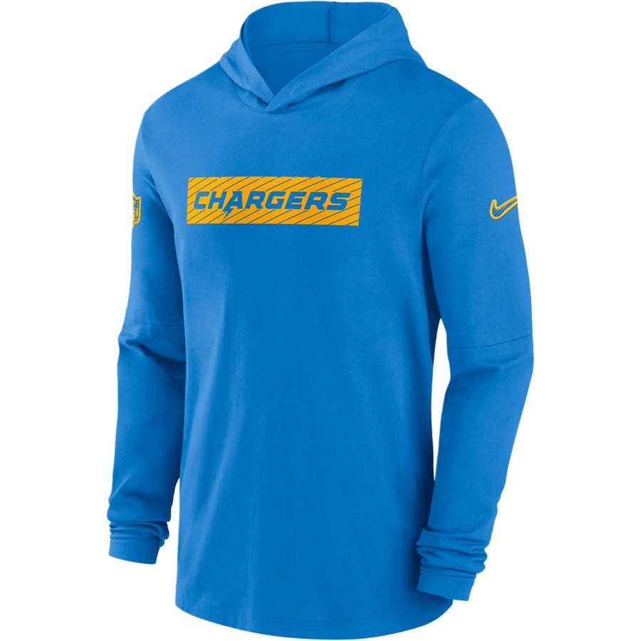 Nike Nike Los Angeles Chargers Sideline Men's Nike Dri FIT Nfl Long Sleeve Hooded Top