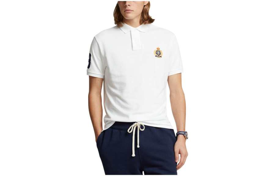 Polo Ralph Lauren SS24 Polo Shirt Custom Slim Fit Men's White