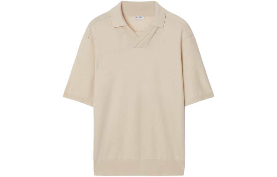 Burberry V-neck Wool Polo Shirt
