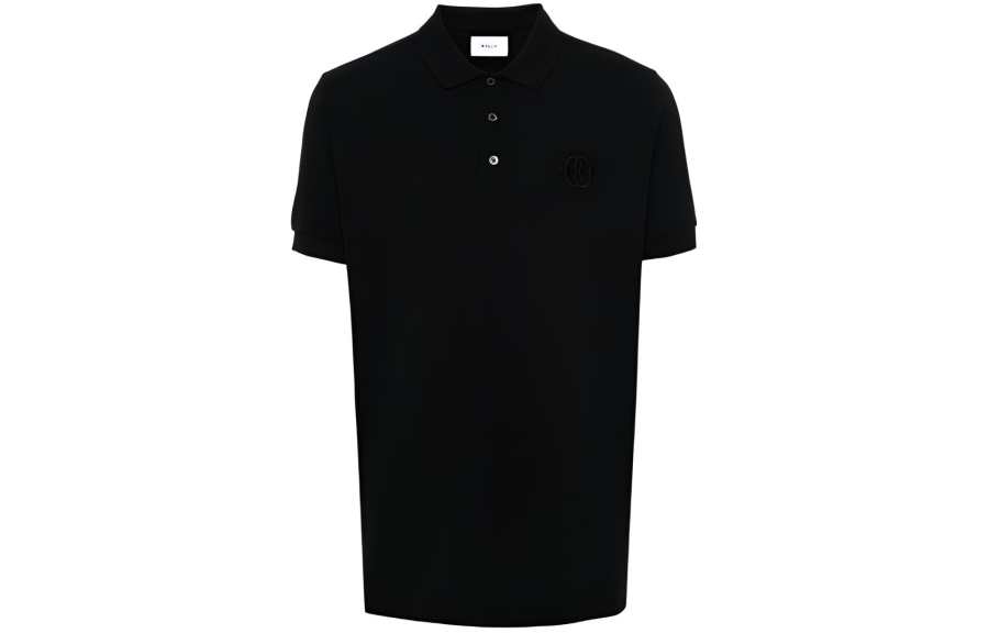 BALLY Logo Embroidered Straight Hem Polo Shirt