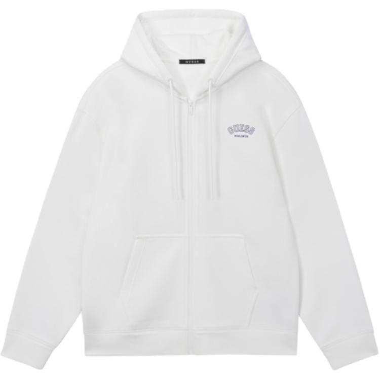 GUESS Sweatshirts Men's Ivory Hooded Moderate