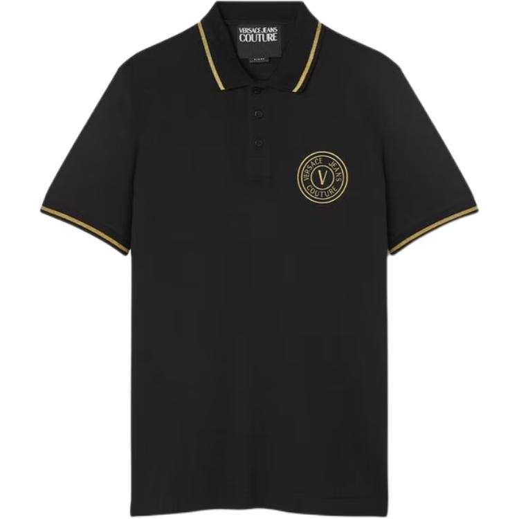 VERSACE JEANS COUTURE Polo Shirt Men's Black
