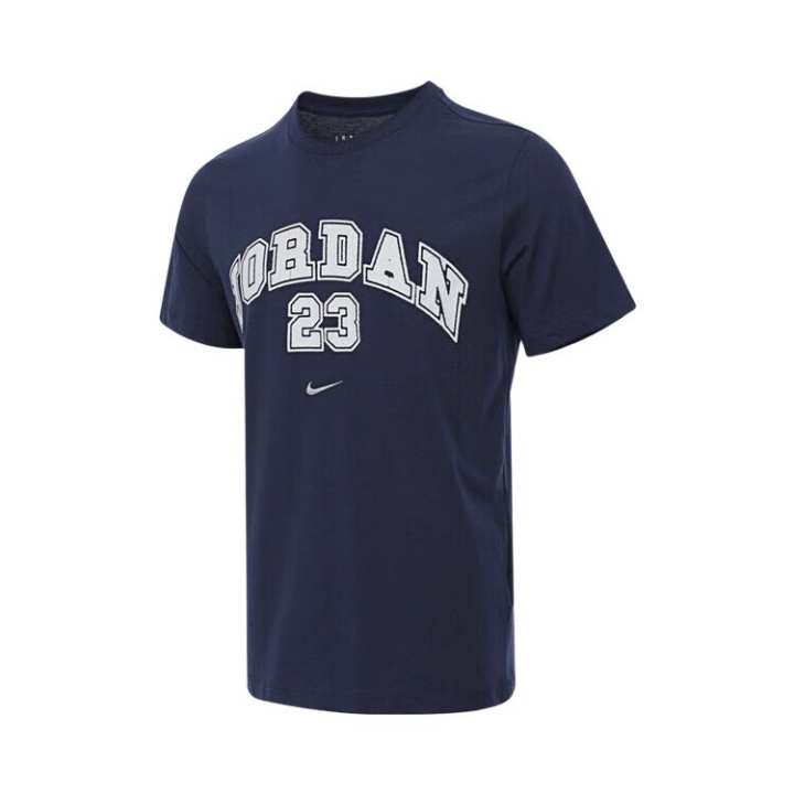 Jordan Jordan MVP T Shirts Men's Blue Crew Neck Moderate