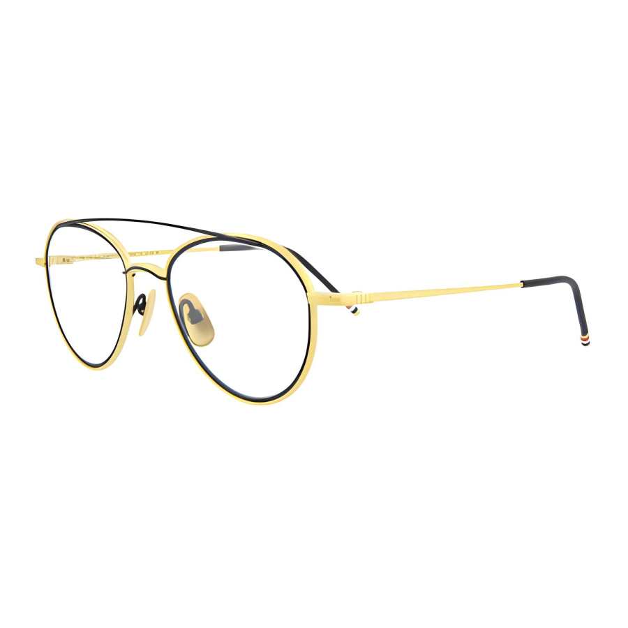 THOM BROWNE THOM BROWNE· Aviator Eyeglass Frames Men's Yellow