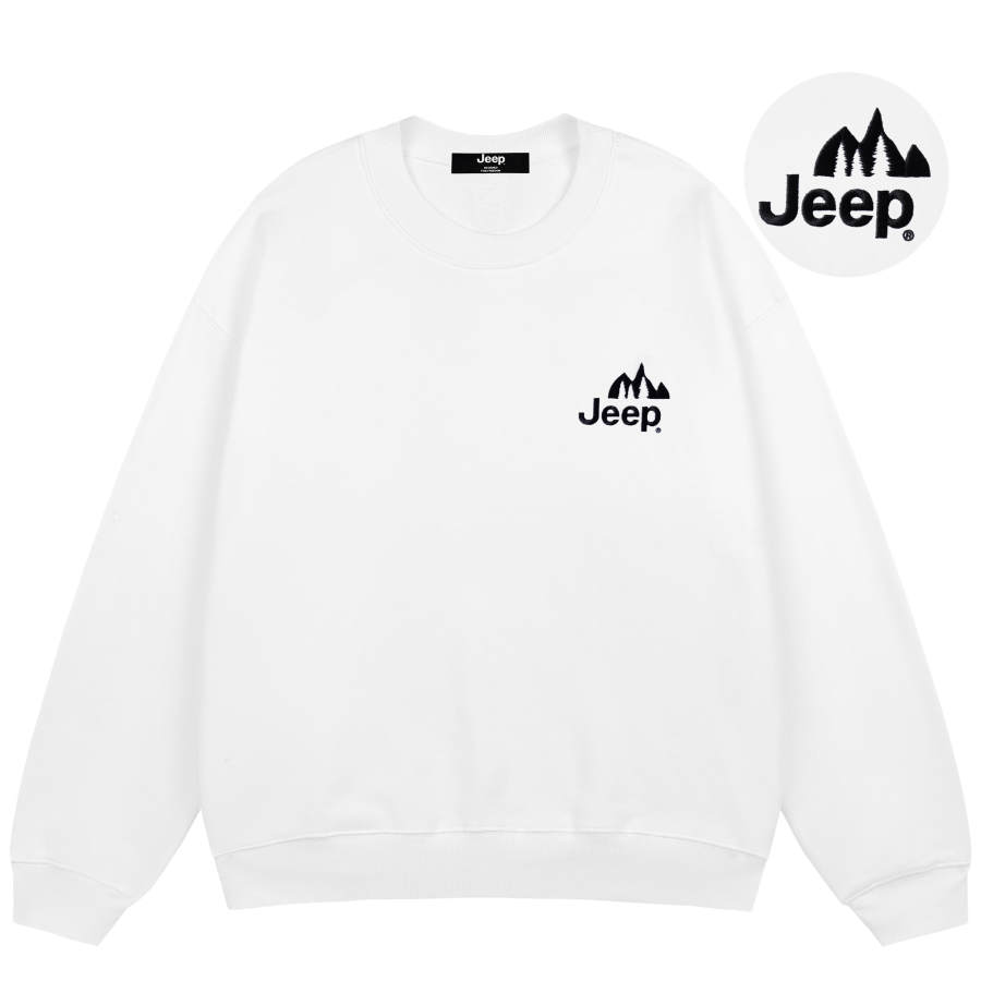 Jeep Sweatshirts Unisex Crew Neck Moderate Heavyweight