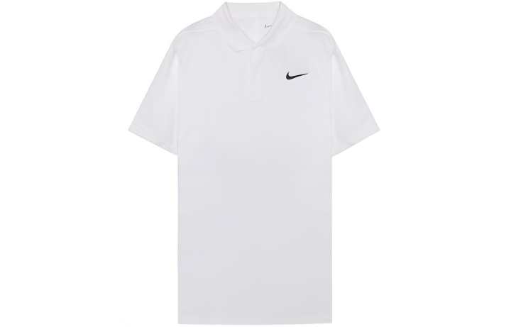 Nike Nike Polo Shirts Men's White Polo Collar Moderate Straight Fit