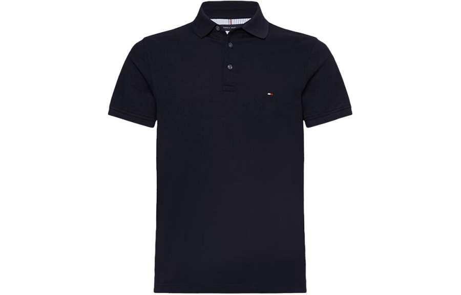 Tommy Hilfiger Polo Shirt Men's Navy Blue