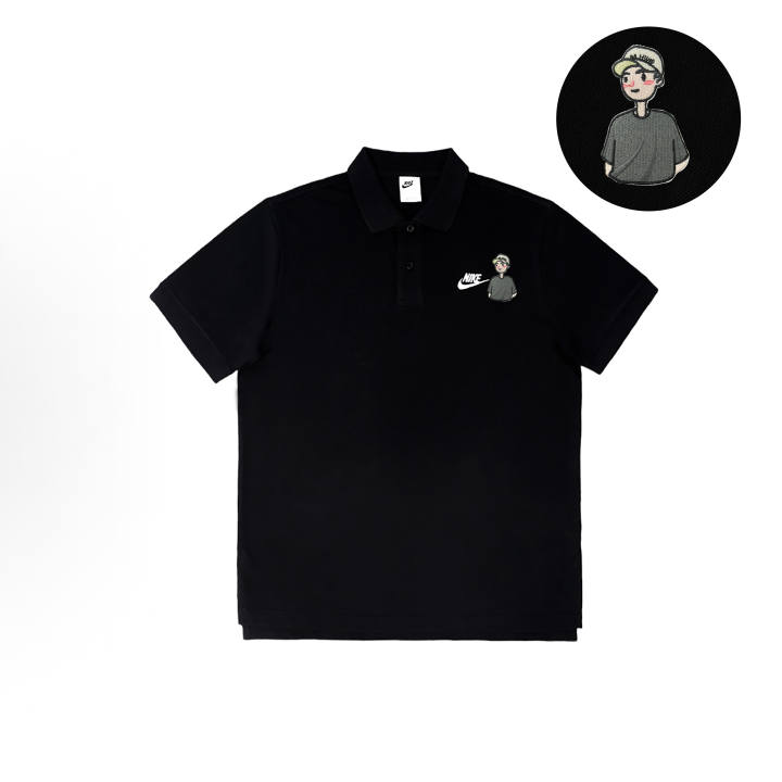 Nike Nike Polo Shirts Unisex Black Moderate Straight Fit