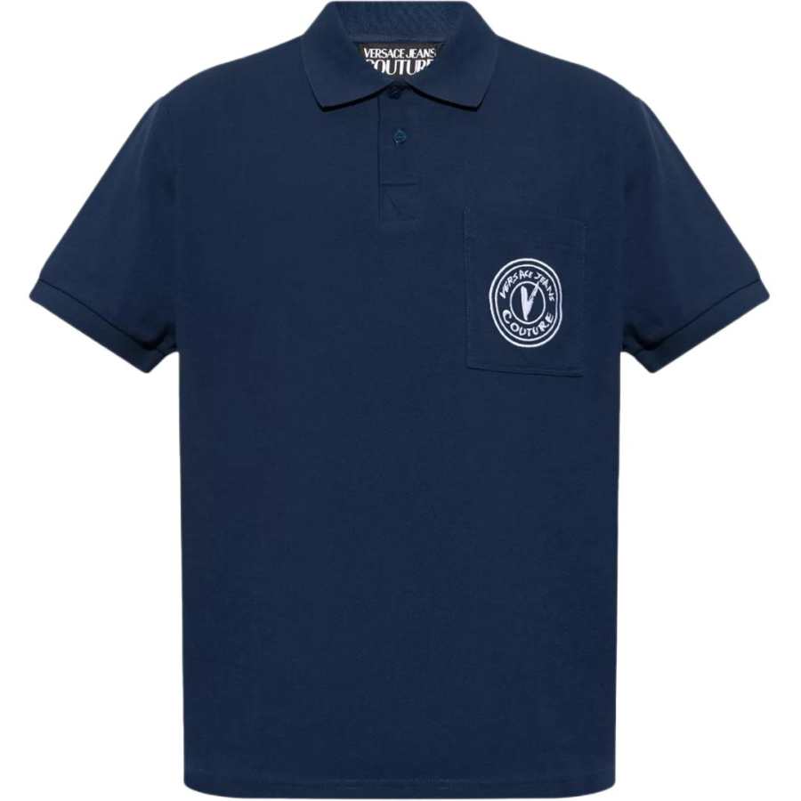 VERSACE JEANS COUTURE Polo Shirt Men's Dark Blue