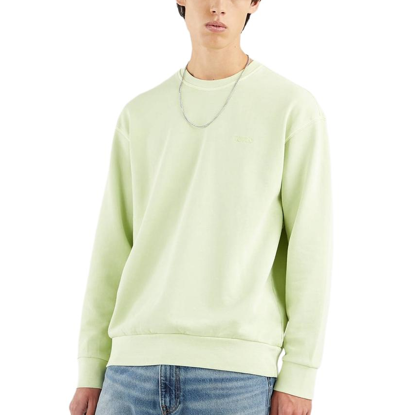 Levis Levis Sweatshirts Men's Green Crew Neck Moderate Regular