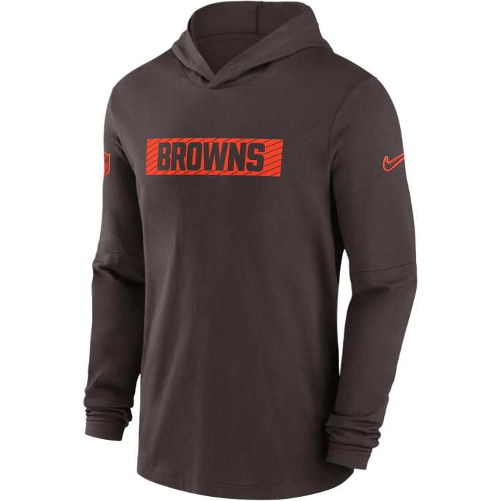 Nike Nike Cleveland S Sideline Men's Nike Dri FIT Nfl Long Sleeve Hooded Top