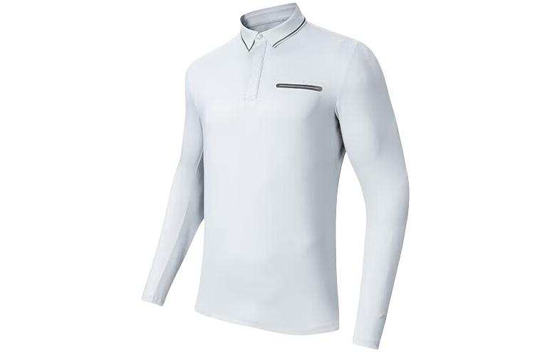 Anta Variety Training Collection Polo Shirt Men's White Mist Gray