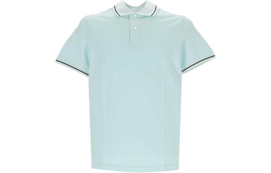 EMPORIO ARMANI Logo Printed Short Sleeved Polo Shirt