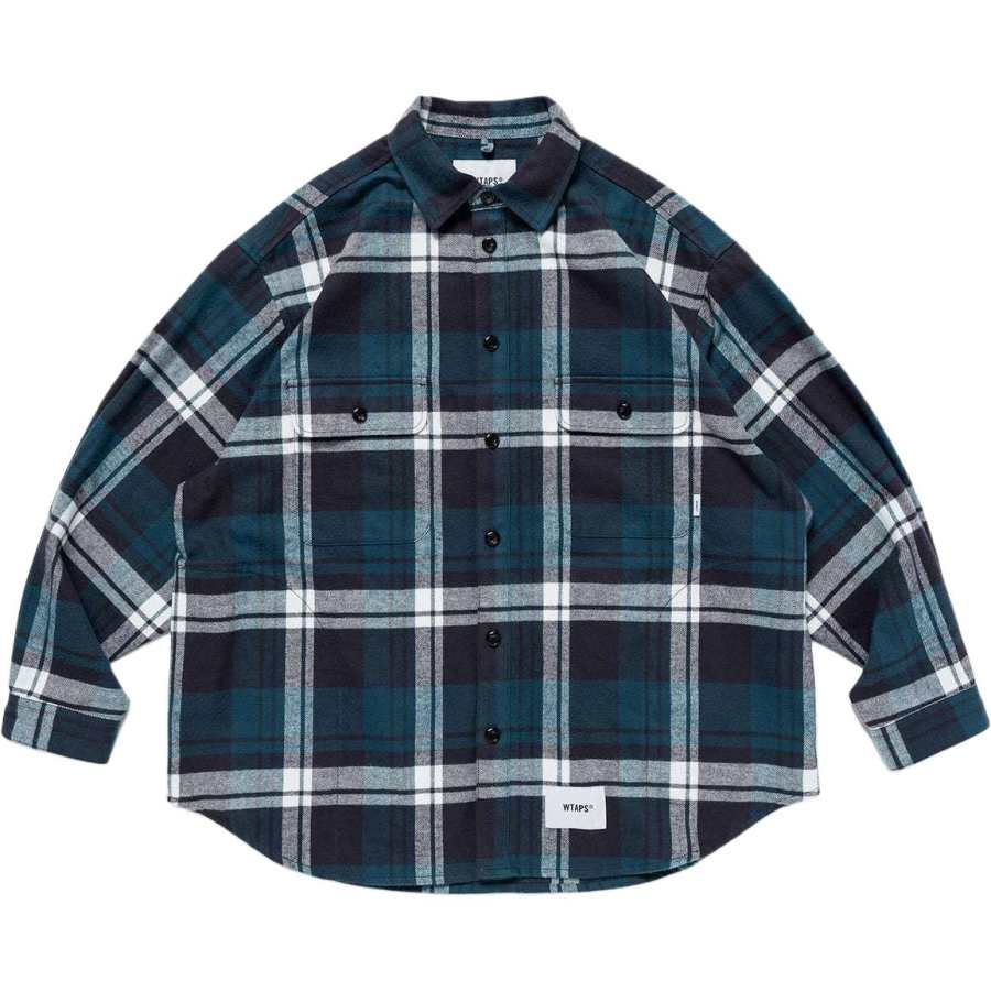 WTAPS WTAPS Shirts Unisex Green Pointed Collar Moderate Other