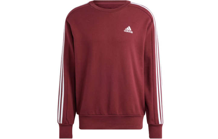 Adidas Adidas Essential Essentials French Terry 3 Stripes Sweatshirt Men's Contour Red